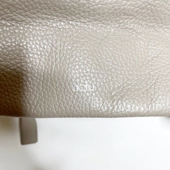 ECTU Brooklyn Italian Leather Backpack in Light Grey main image 8